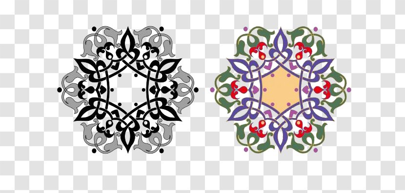 Islamic Geometric Patterns Ornament Art Muslim - Heart - A Decorative Pattern Of Islam Transparent PNG