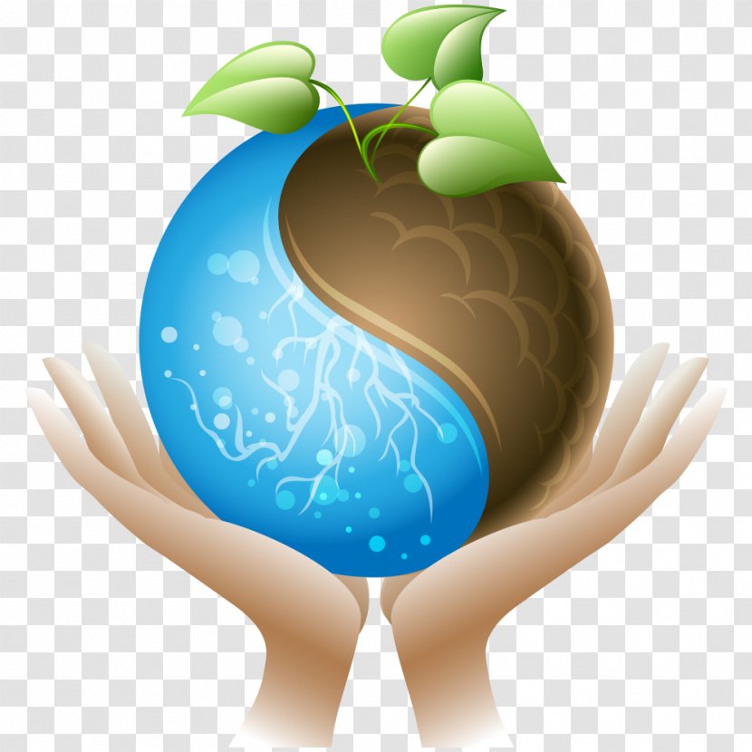 Ecology Natural Environment Illustration - Easter Egg - Earth Transparent PNG