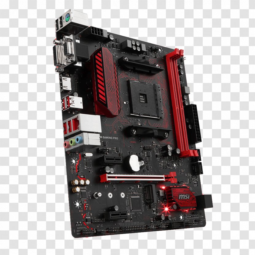 Socket AM4 MicroATX Motherboard CPU - Computer Hardware - Msi Lucky Transparent PNG
