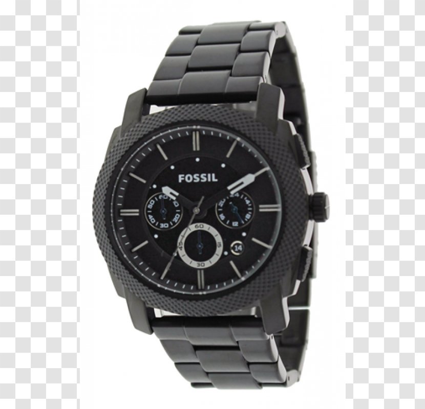 Fossil Machine Chronograph Watch Group Men's - Strap Transparent PNG