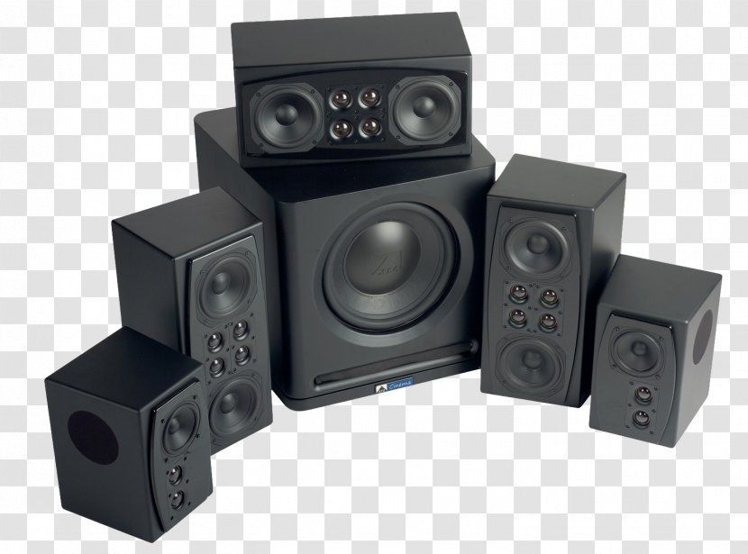 Computer Speakers Loudspeaker Home Theater Systems Surround Sound Subwoofer - Serçe Transparent PNG