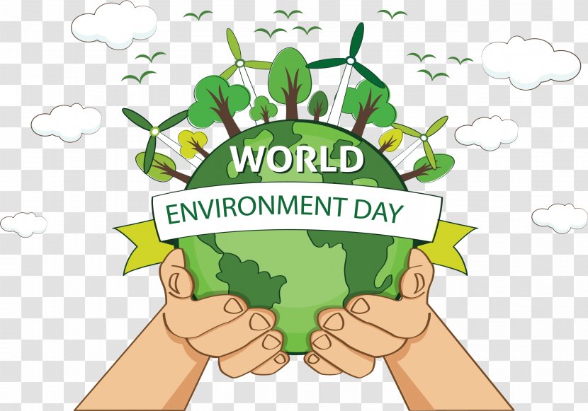World Environment Day Drylands Natural June 5 Environmental Protection - Brand - Hold The Green Earth With Both Hands Transparent PNG