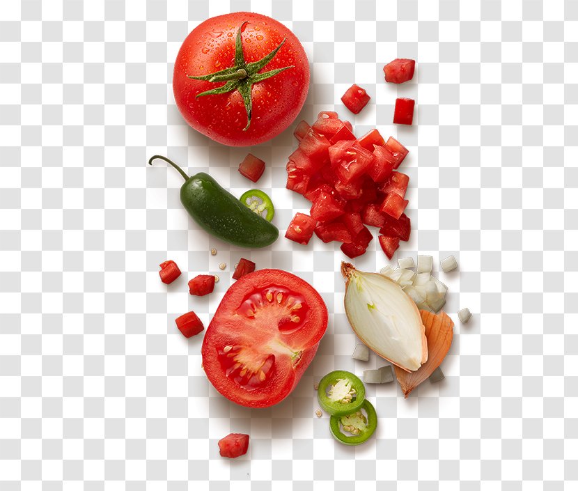 Tomato Pico De Gallo Salsa Guacamole Food - Fruit Transparent PNG