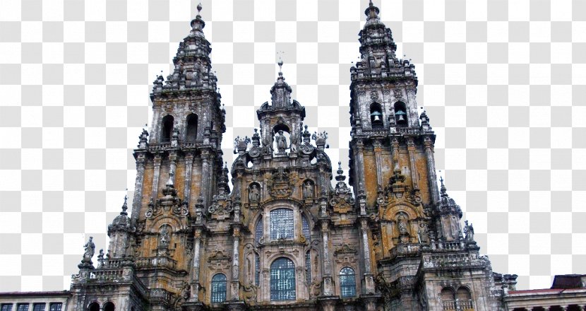 Cathedral Of Santiago De Compostela Camino French Way Pedrouzo - San Diego Transparent PNG
