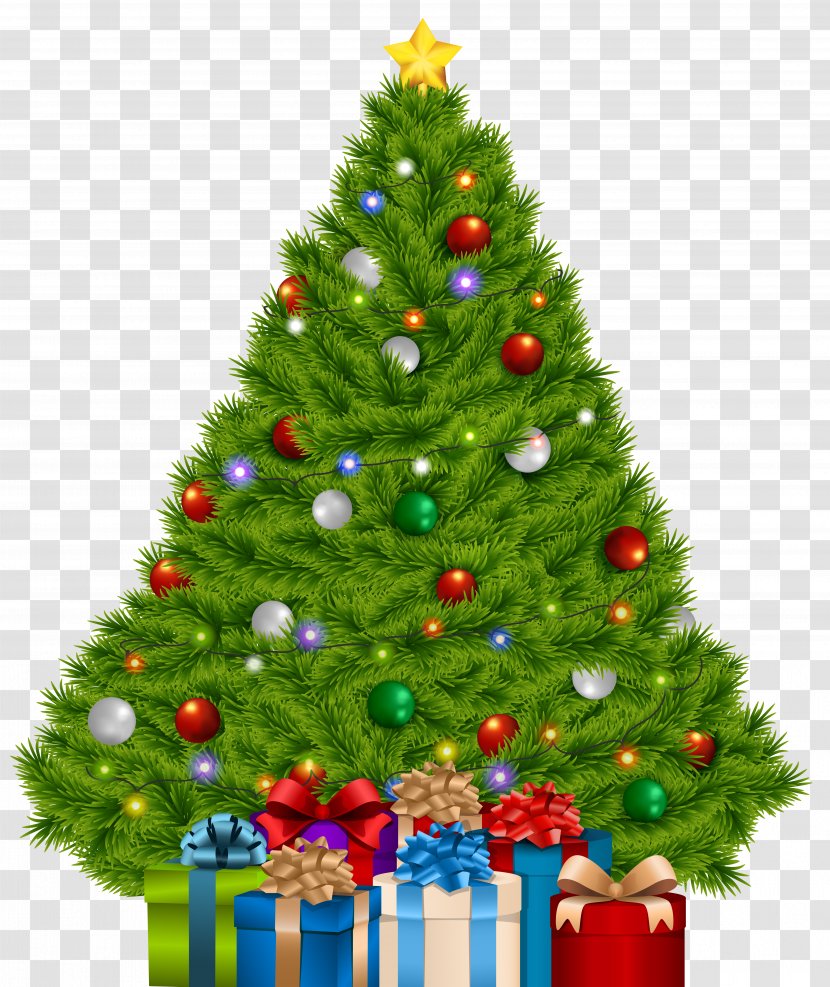 Christmas Tree Gift - Jumper - Extra Large With Gifts Clip Art Image Transparent PNG