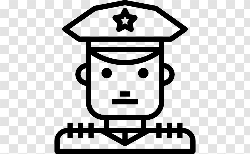 Job Profession Résumé - Black And White - Policeman Transparent PNG