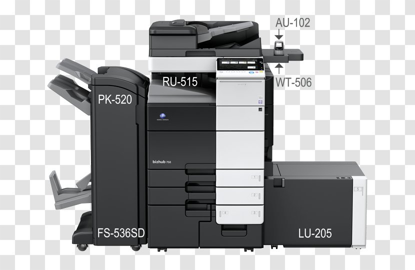 Konica Minolta Multi-function Printer Photocopier Printing - Image Scanner Transparent PNG