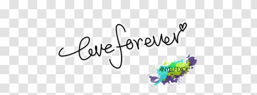 Logo Brand Line Font - Calligraphy - Love Forever Transparent PNG
