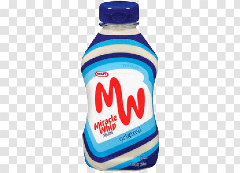 Kraft Foods Miracle Whip Mayo Hamburger Mayonnaise - Water Bottle Transparent PNG