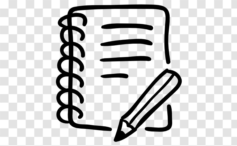Notebook Drawing - Auto Part - Open Transparent PNG