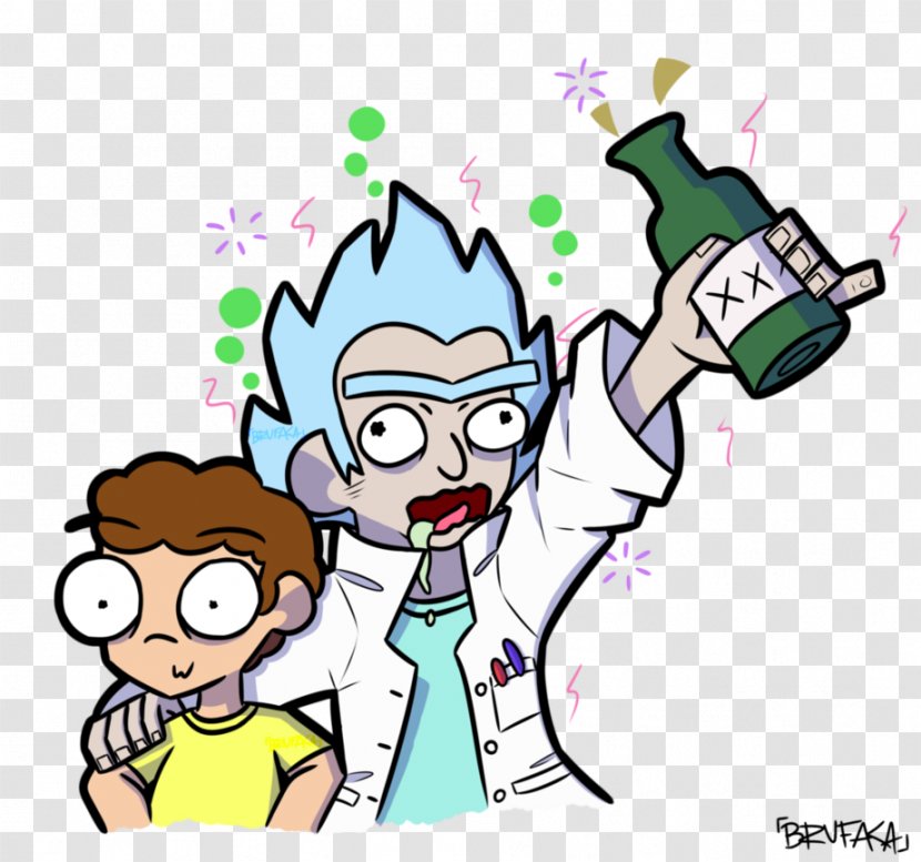 Cartoon Fan Art Photography Clip - Rick And Morty Dance Transparent PNG