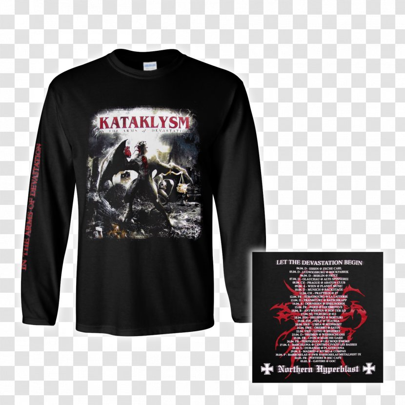 Long-sleeved T-shirt In The Arms Of Devastation Kataklysm - Brand Transparent PNG