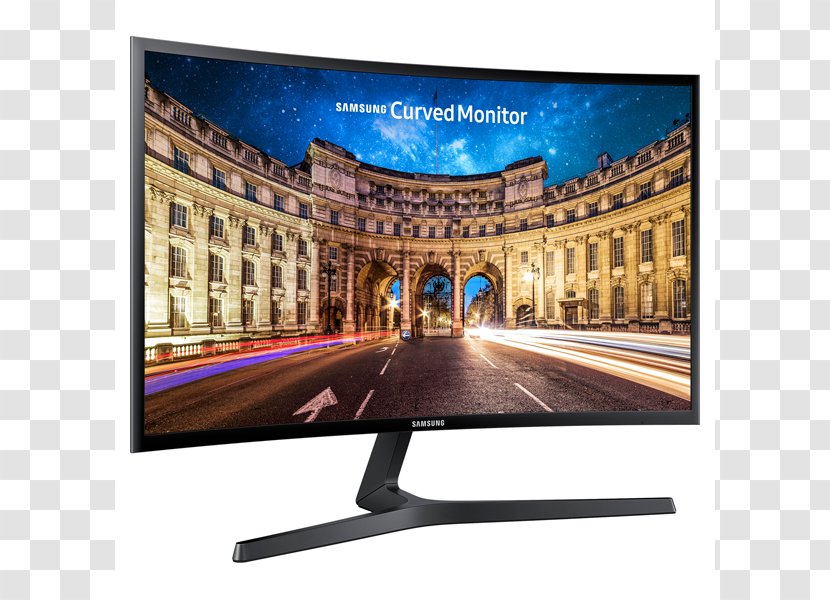 Computer Monitors LED-backlit LCD Samsung Curved Screen Liquid-crystal Display - Lcd Tv - Slim Curve Transparent PNG