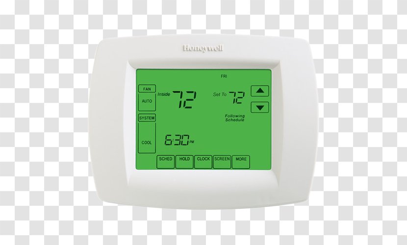 Furnace Programmable Thermostat HVAC Honeywell - Technology - Vision Rehabilitation Transparent PNG