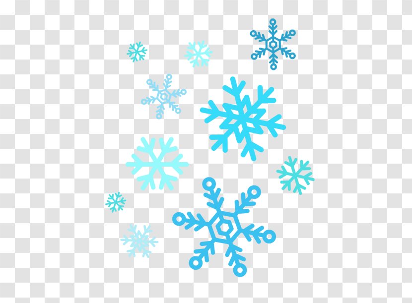 Snowflake Clip Art - Blue - Snowflakes Clipart Transparent PNG