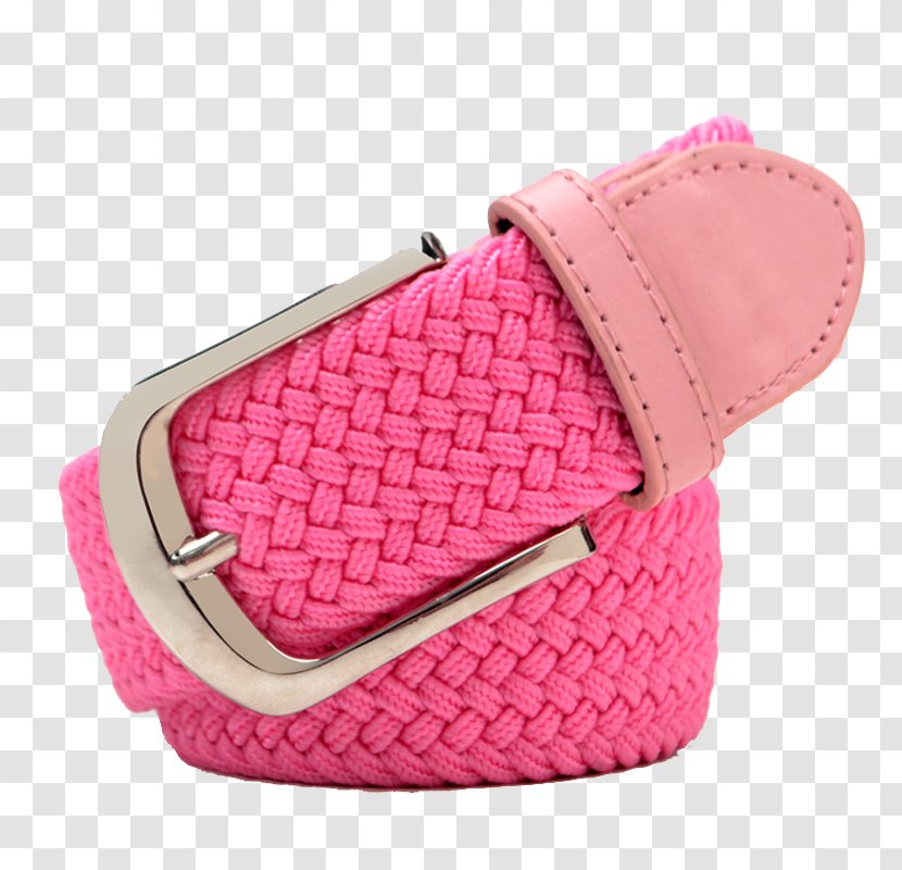 Belt Buckle Pink - Antarctic Lady Knit Transparent PNG