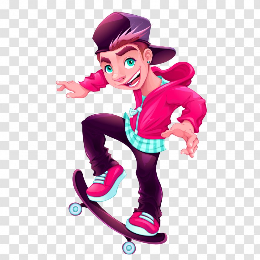 Figure Skating At The 2018 Winter Olympics - Footwear - Men Single Skater Boy SkateboardingVector Skateboard Transparent PNG