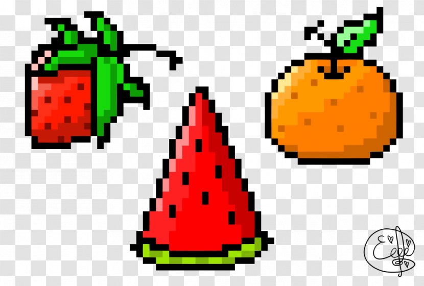 Pixel Art Fruit Drawing - Deviantart - Apple Pixe;ated Transparent PNG