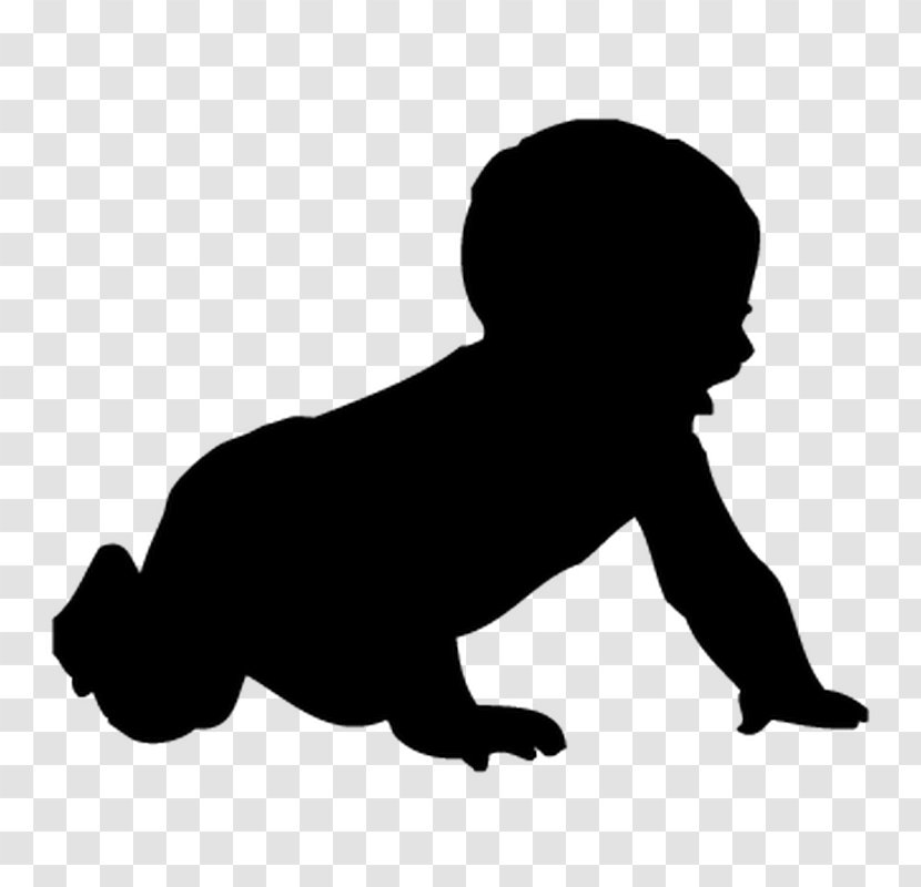 Silhouette Infant Clip Art - Royaltyfree Transparent PNG