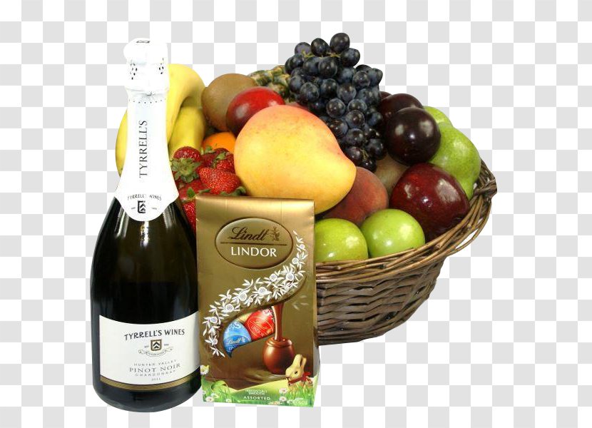 Food Gift Baskets Vegetarian Cuisine Fruit Wicker - Orange Transparent PNG