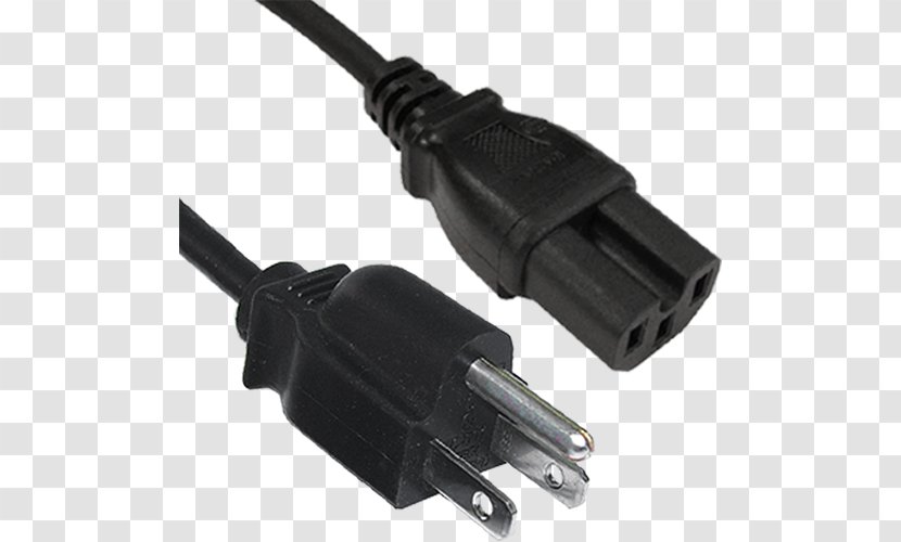 Electrical Cable AC Adapter Connector Extension Cords Power Cord - Jumper - Laptop C15 Transparent PNG