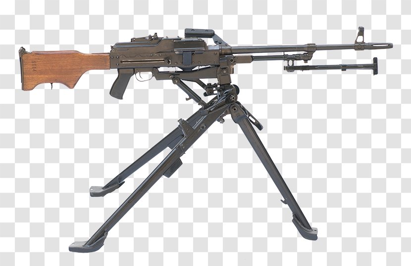 Zastava M84 Light Machine Gun Weapon Firearm - Cartoon - Tripot Transparent PNG
