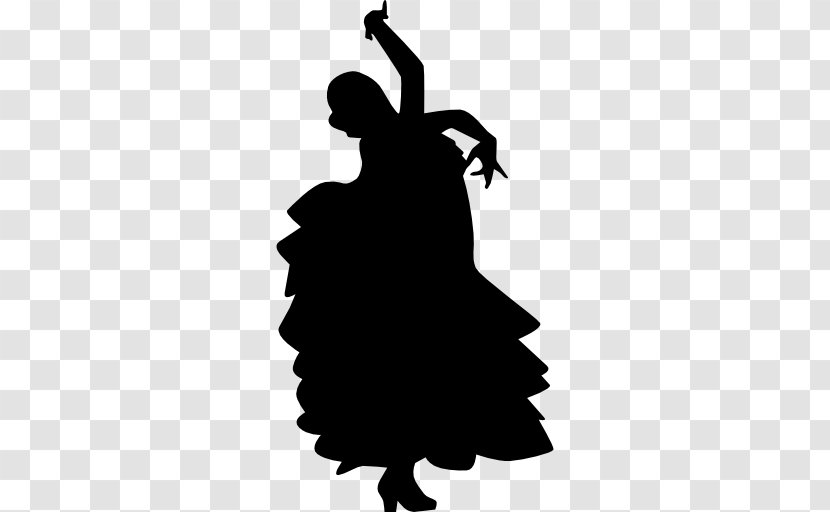 Flamenco Dancer Dance Party Silhouette - Artwork - Icons Transparent PNG