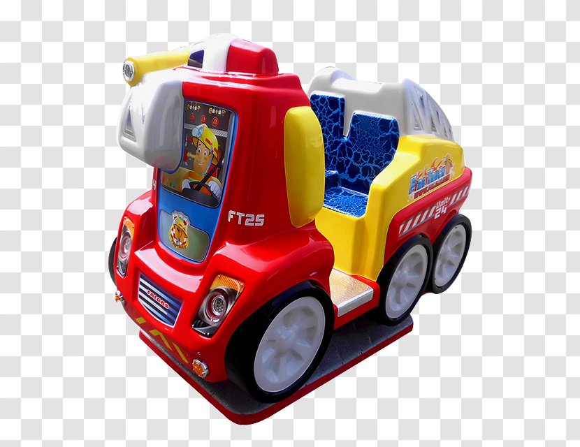 Motor Vehicle Model Car Fire Engine Kiddie Ride - Entertainment - Carnival Rides Transparent PNG