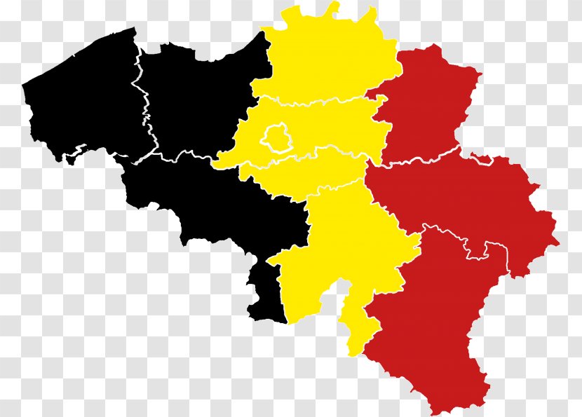 Provinces Of Belgium Wallonia Flag Map - Flags The World Transparent PNG