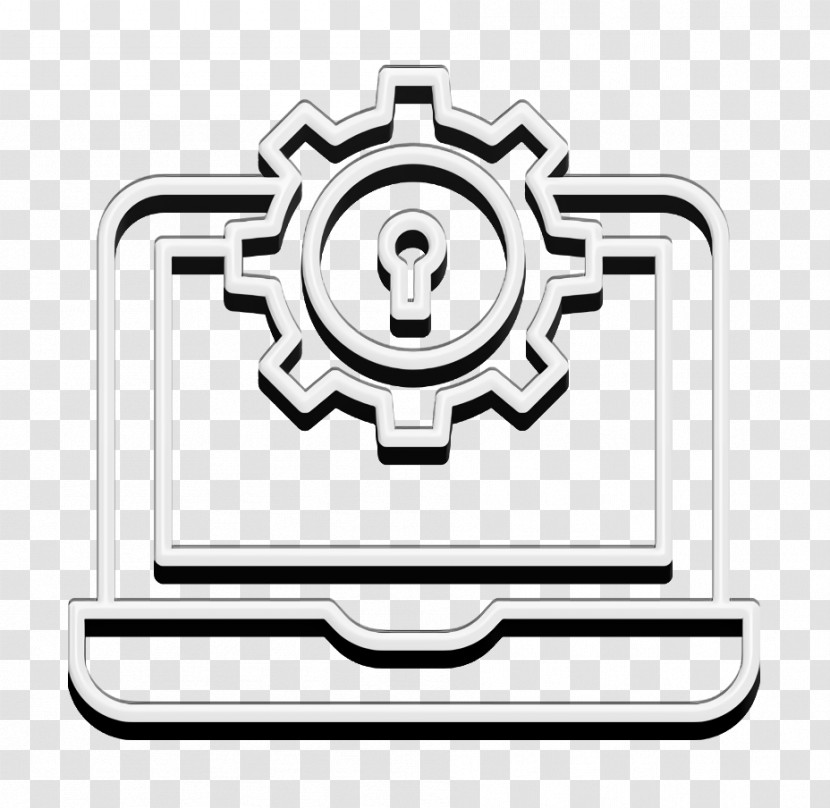 Laptop Icon System Icon Cyber Icon Transparent PNG