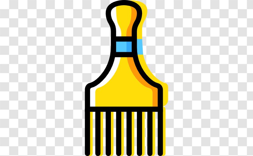 Comb Hairbrush Clip Art - Yellow - Hair Transparent PNG