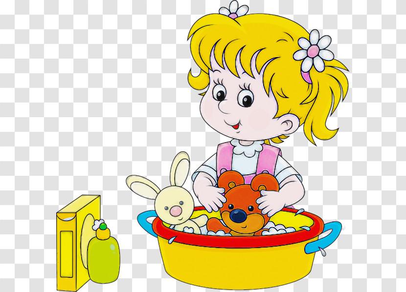 Yellow Cartoon Child Happy Sharing Transparent PNG