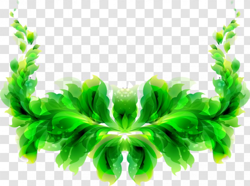 Leaf Euclidean Vector - Organism - Green Fashion Transparent PNG