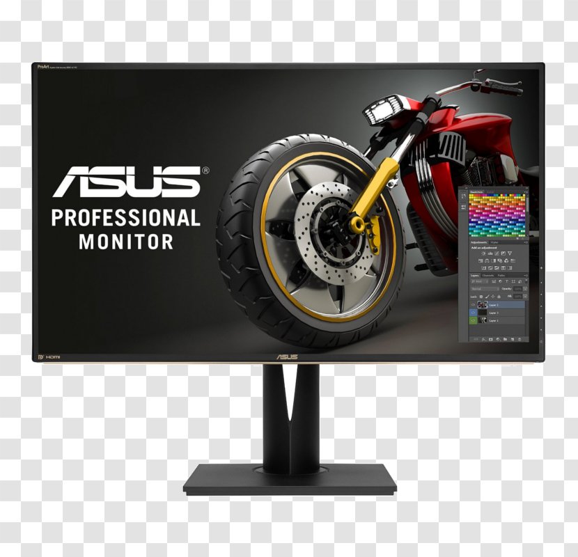 4K Resolution Computer Monitors IPS Panel High-definition Television ASUS - Automotive Tire - Brand Transparent PNG