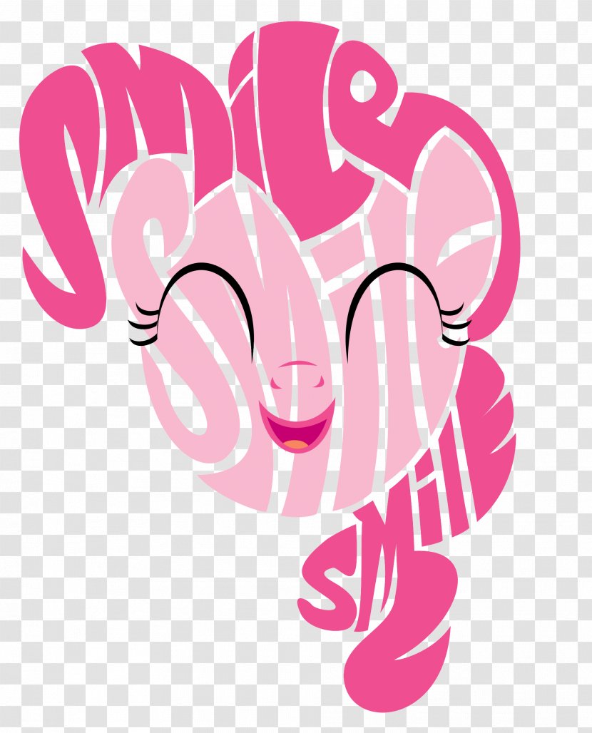 Pinkie Pie Rainbow Dash Art Smile Praxina - Heart Transparent PNG