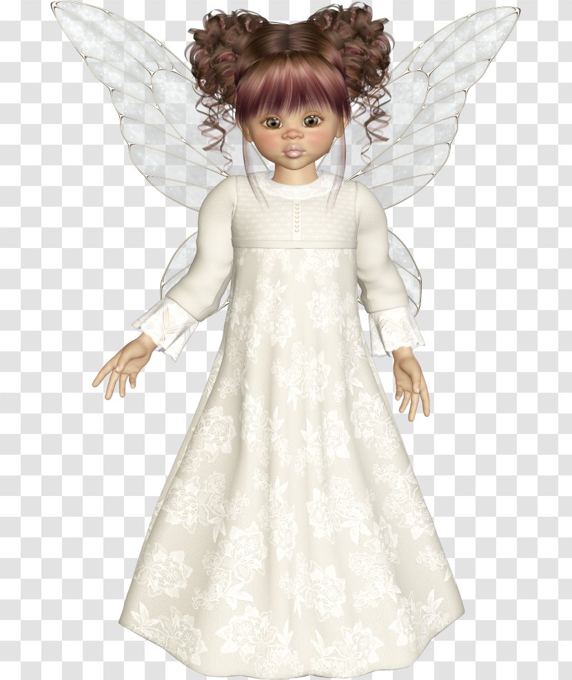 Fairy Doll Toddler Angel M - Watercolor Transparent PNG