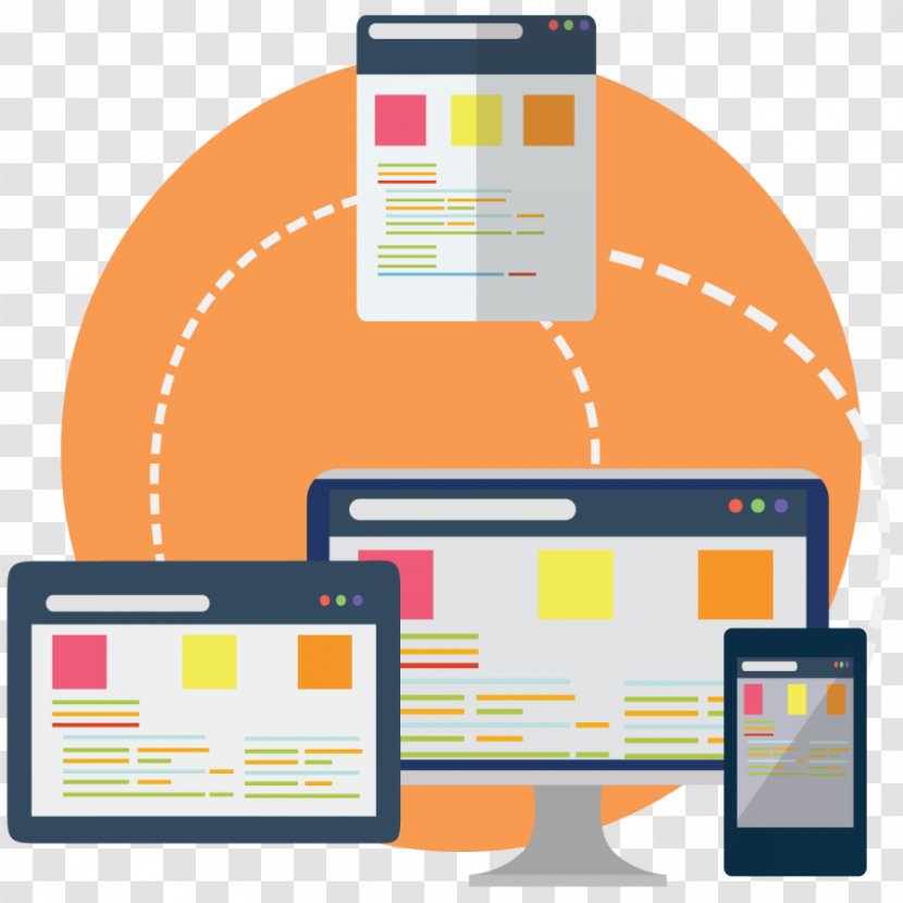 Responsive Web Design Professional Development Website - Orange Transparent PNG