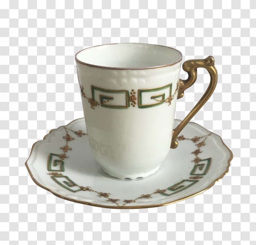 Coffee Cup Saucer Mug Tableware - Porcelain Transparent PNG