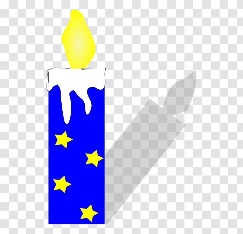 Candle Free Content Clip Art - Yellow - Blue Cartoon Burning Transparent PNG