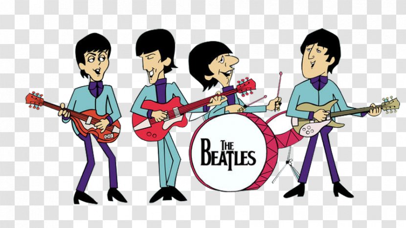 The Beatles Drive My Car Song Love Album - Cartoon - Rock Band Picture Transparent PNG