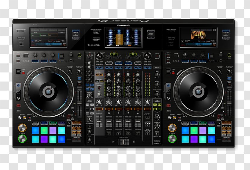 Pioneer DDJ-RZX DJ Controller Disc Jockey Audio - Cartoon - Microphone Transparent PNG