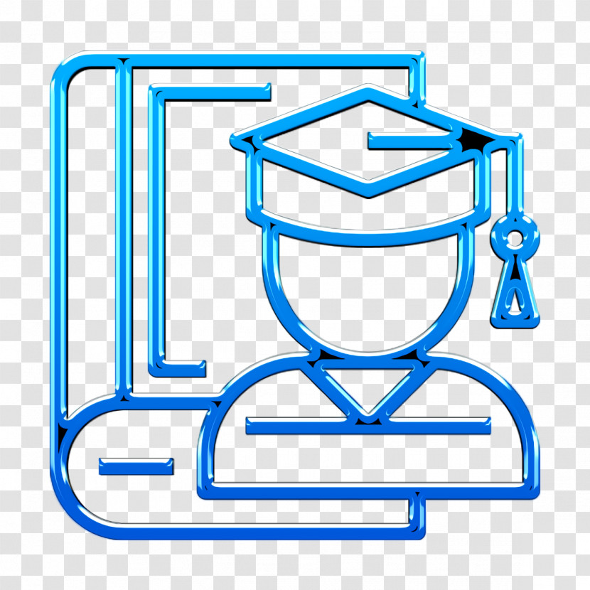 Book And Learning Icon Graduate Icon Student Icon Transparent PNG