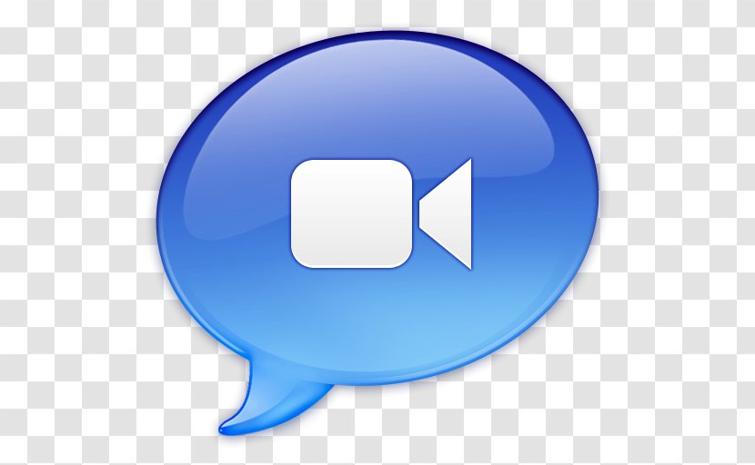 Electric Blue Computer Icon Symbol - Video - IChat Transparent PNG