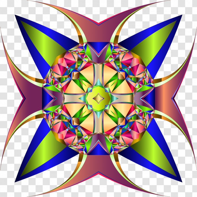 Zeughaus Clip Art - Kaleidoscope - Christian Cross Transparent PNG