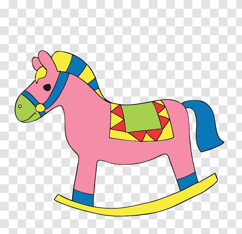 Toy Cartoon Rocking Horse Clip Art - Organism - Box Cliparts Transparent PNG