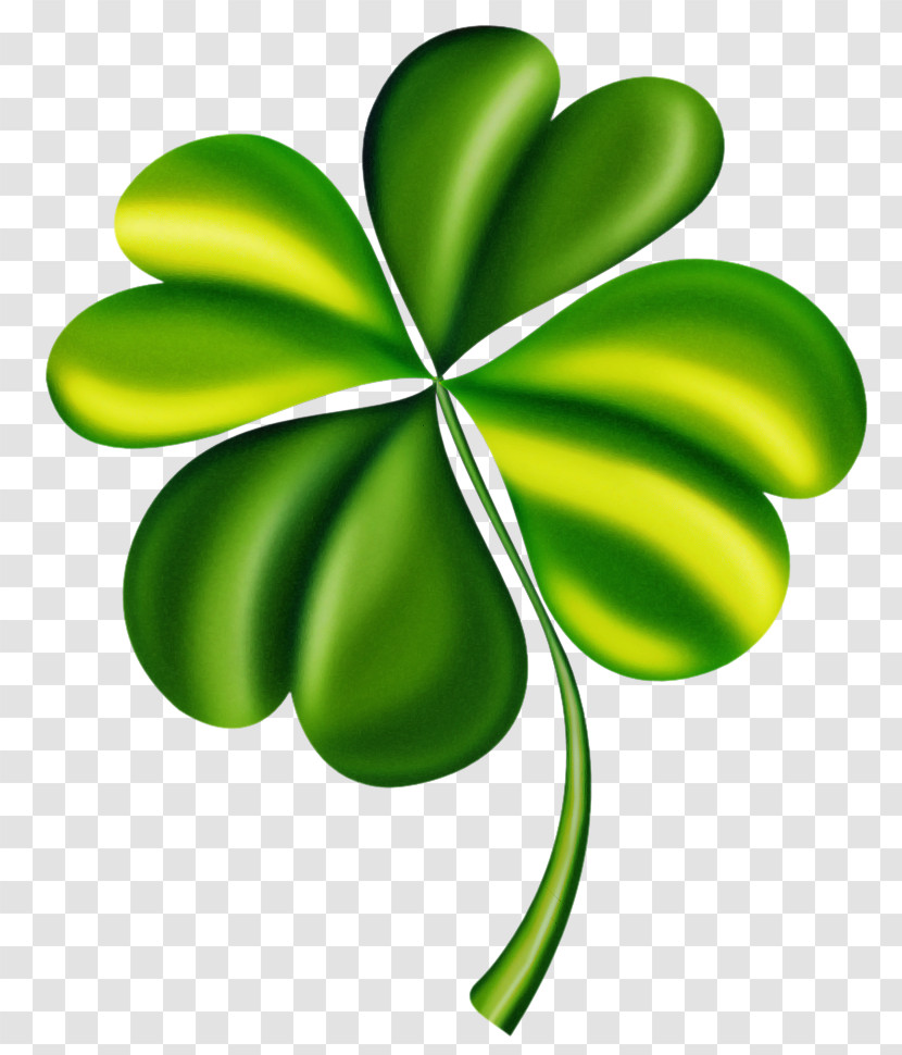 Green Leaf Plant Symbol Clover Transparent PNG