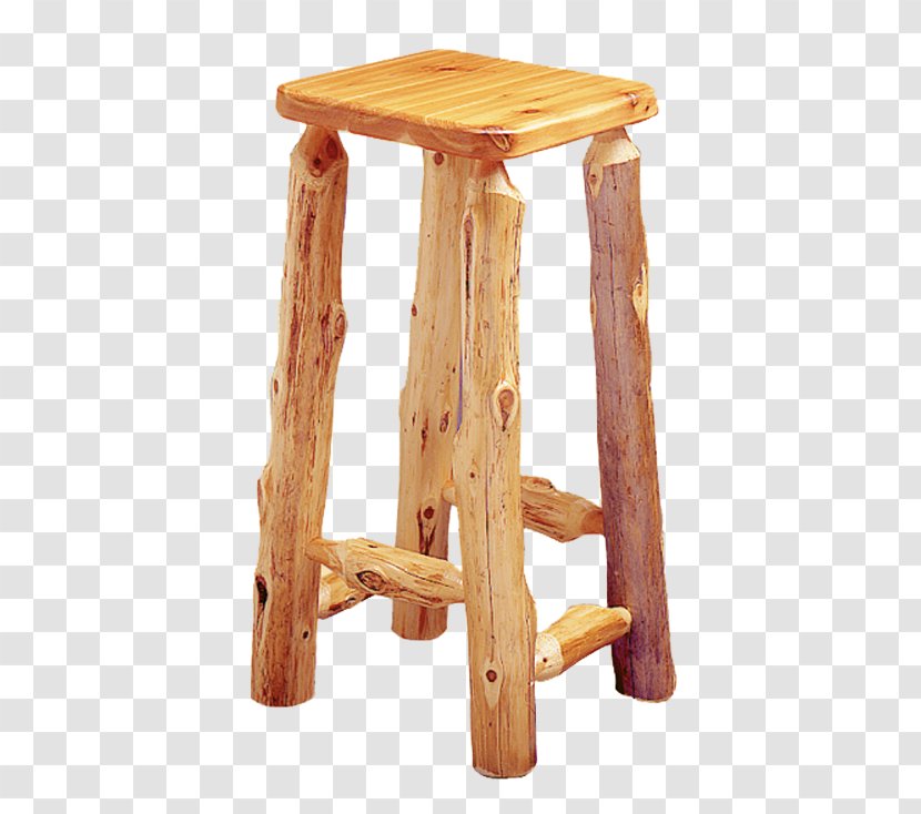 Wood Chair Stool Interior Decoration Bench - Log Transparent PNG