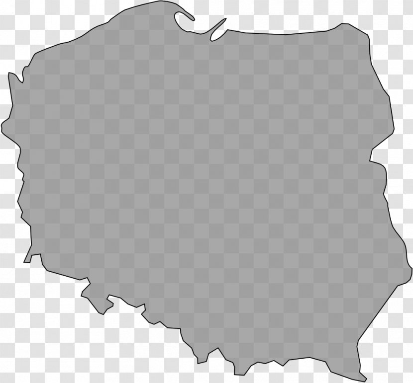Poland Vector Map Blank - Contour Line Transparent PNG