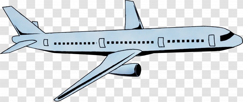Drawing Of Family - Flight - Mitsubishi Regional Jet Boeing 757 Transparent PNG