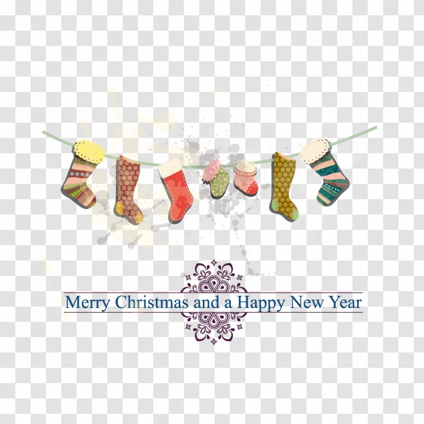 Christmas Stocking Sock Santa Claus - Vector Socks Transparent PNG
